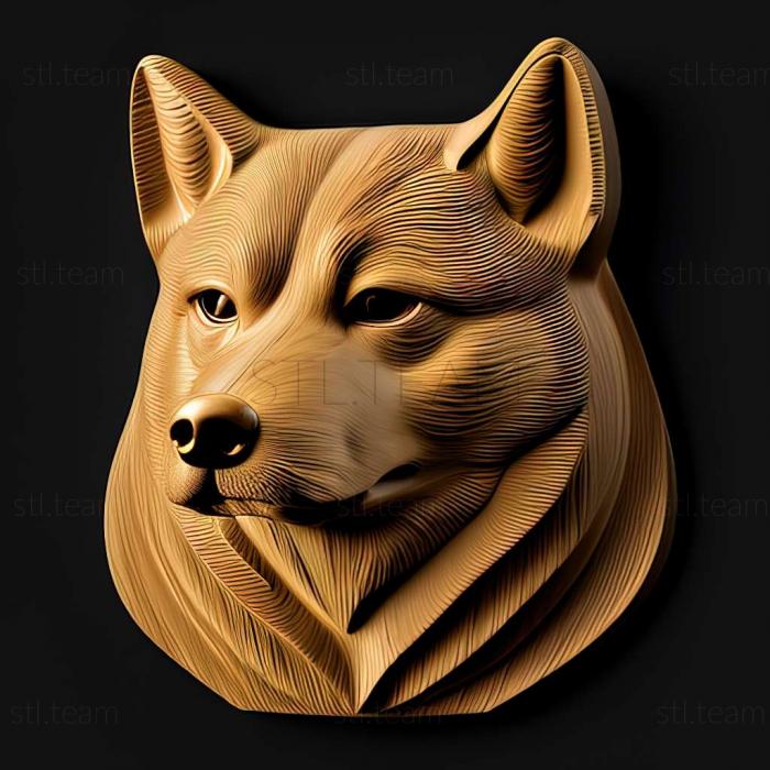 3D model Shiba Inu dog (STL)